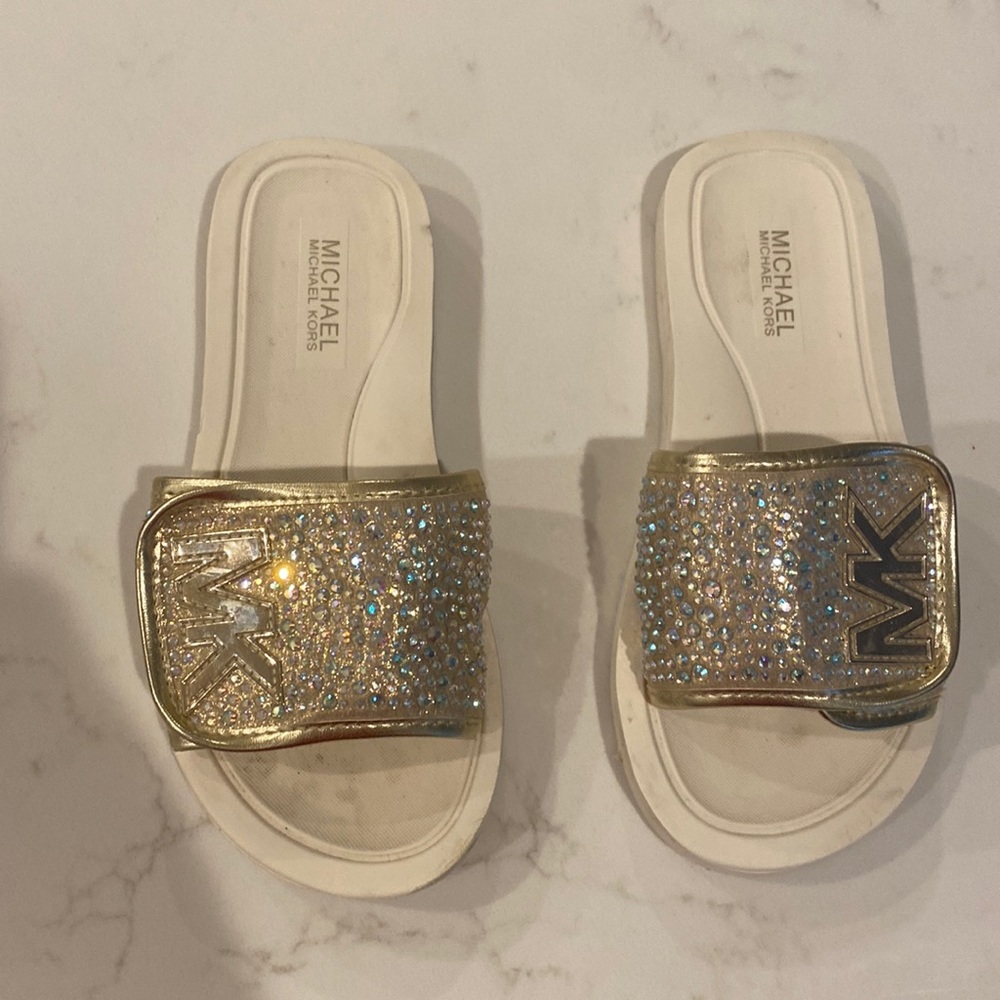 Girls Michael Kors Slides